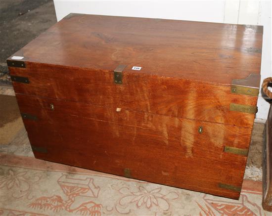 Oak brass bound box